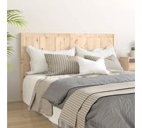 Bed Headboard 205.5x4x100 cm Solid Pine Wood Berkfield Home Brown One Size