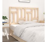 Bed Headboard 205.5x4x100 cm Solid Wood Pine Berkfield Home Brown One Size