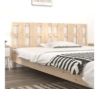 Bed Headboard 205.5x4x100 cm Solid Wood Pine Berkfield Home Brown One Size