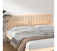 Bed Headboard 205.5x4x100 cm Solid Wood Pine Berkfield Home Brown One Size