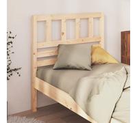 Bed Headboard 81x4x100 cm Solid Wood Pine Berkfield Home Brown One Size