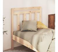 Bed Headboard 81x4x100 cm Solid Wood Pine Berkfield Home Brown One Size