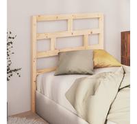 Bed Headboard 81x4x100 cm Solid Wood Pine Berkfield Home Brown One Size