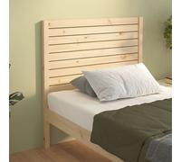 Bed Headboard 81x4x100 cm Solid Wood Pine Berkfield Home Brown One Size