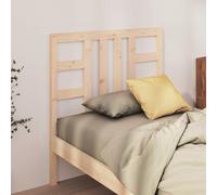 Bed Headboard 81x4x100 cm Solid Wood Pine Berkfield Home Brown One Size
