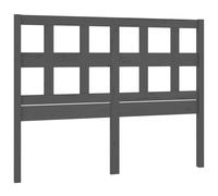vidaXL Bed Headboard Decorative Panel, Solid Pine Wood, Black, 165.5×4×100 cm