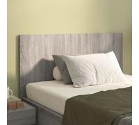 Bed Headboard Grey Sonoma 120x1.5x80 cm Engineered Wood Slim Panel Wall Mount XL