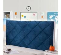Bed Headboard Cover Double Bed Headboard Slipcover King Size Headboard Protection Cover Bed Back Protector Single Double Queen Wooden/Leather Headboard,blue-160cm