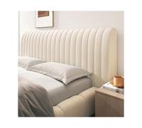 Bed Headboard Cover for Full Queen Cal King Size, Bed Headboard Slipcover Thicken Dustproof Headboard Padding Protector Cover, 360° All-Around Wrapping Thickly Padded PP Cotton Material(Off white,Quee