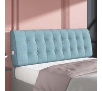 Bed Headboard Cover Reading Pillow Single/Double/Queen/King Size Bed Head Cover Thickening Slipcover Wooden/Iron Bed Backrest Cushion Dust-proof Protector With Removable Cover(Straps 160 ×60×10cm,10#)