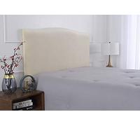 Bed Headboard Cover Velvet Headboard Slipcovers Stretch Headboard Protector Headboard Cover for single double king size beds Beige yellow