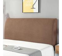 Bed Headboard Covers, Headboard Slipcover Protector for Double Bed/Small Double, All-inclusive Elastic Headboard Protection Cover(Size:130cm,Color:Brown)