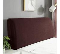 Bed Headboard Covers Slipcover, Nordic Style Stretch Headboard Covers for King/Single/Double Bed, Dustproof Protector Decor Bed Head Cover for Wood/Leather/Upholstered Headboard(170-185cm,Brown)