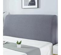 Bed Headboard Covers Slipcover, Nordic Style Stretch Headboard Covers for King/Single/Double Bed, Dustproof Protector Decor Bed Head Cover for Wood/Leather/Upholstered Headboard(140-165cm,Gray1)