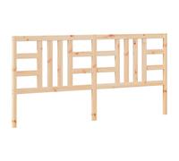 vidaXL Bed Headboard Grey 206x4x100 cm Solid Wood Pine