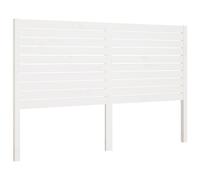vidaXL Bed Headboard White 126x4x100 cm Solid Wood Pine