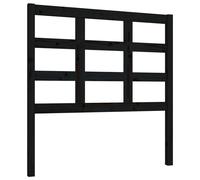 vidaXL Bed Headboard Black 95.5x4x100 cm Solid Wood Pine