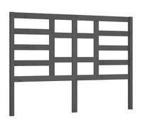 Vidaxl Bed Headboard Grey 156X4X104 Cm Solid Wood Pine, Grey