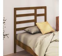 Bed Headboard Honey Brown 106x4x104 cm Solid Wood Pine Berkfield Home Brown One Size