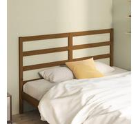 Bed Headboard Honey Brown 126x4x100 cm Solid Wood Pine Berkfield Home Brown One Size