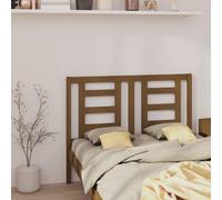 Bed Headboard Honey Brown 126x4x100 cm Solid Wood Pine Berkfield Home Brown One Size