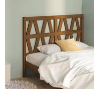 Bed Headboard Honey Brown 126x4x100 cm Solid Wood Pine Berkfield Home Brown One Size