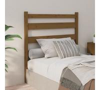 Bed Headboard Honey Brown 81x4x100 cm Solid Wood Pine Berkfield Home Brown One Size