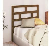 Bed Headboard Honey Brown 81x4x100 cm Solid Wood Pine Berkfield Home Brown One Size