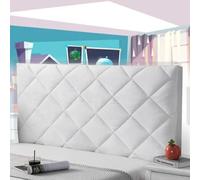 Bed Headboard Slipcover King Size Bed Headboard Cover Small Double Headboard Protection Cover Bed Back Protector Stretch Bed Backrest Slipcover Single Double Queen,white-120cm