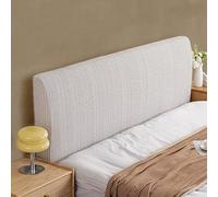 Bed Headboard Slipcover Single/King/Double Headboard Cover Cotton Linen Stretch Bed Head Cover Furniture Protective Dustproof For Wood/Upholstered/Leather Headboards, Bedroom decoration(110-130cm,C)