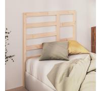 Bed Headboard Solid Pine Wood Brown 140.5x8.5x104 cm for 135cm Beds