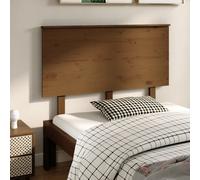 Bed Headboard Solid Pine Wood Honey Brown 124x6x82.5 cm Rustic Pine Vintage Look
