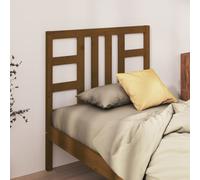 Bed Headboard Solid Pine Wood Honey Brown 96x4x100 cm Rustic Panel for 135cm Bed