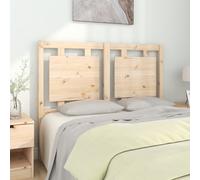 Bed Headboard Solid Pine Wood Natural Brown 125.5x100 cm Sturdy Legs