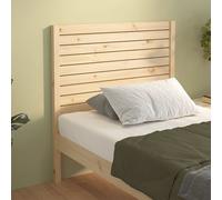Bed Headboard - Solid Pine Wood Natural Brown 81 x 100 cm Handcrafted
