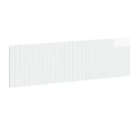 Bed Headboard Wall Mounted High Gloss 180 x 3 x 50 cm White Engineered Wood
