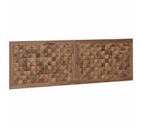 Bed Headboard Wall-mounted Natural Solid Teak Wood Bedroom Furniture vidaXL