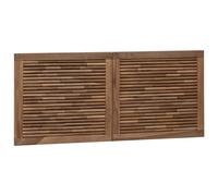 Bed Headboard Wall-mounted Natural Solid Teak Wood Bedroom Wall-Mounted vidaXL
