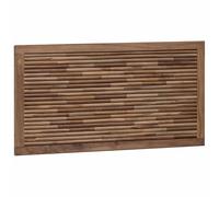 Bed Headboard Wall-mounted Natural Solid Teak Wood Bedroom Wall-Mounted vidaXL