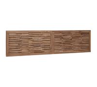 Bed Headboard Wall-mounted Natural Solid Teak Wood Decor Bedroom Wooden vidaXL