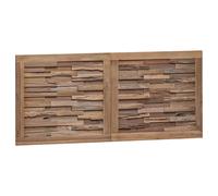 vidaXL Bed Headboard Natural Solid Teak Wood