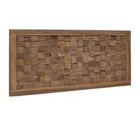 Bed Headboard Wall-mounted Natural Solid Teak Wood Rustic Farmhouse vidaXL