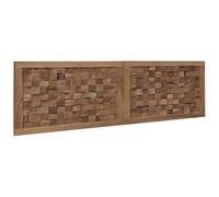 Headboard Wall-mounted Natural Solid Teak Wood Rustic Farmhouse Wooden vidaXL