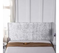 Bed Headboards Slipcover,Luxury Velvet Headboard CoverElastic Bed Head Cover All Inclusive Backrest Cover Dust-proof Protective Cover For Queen King Size Wood Leather Beds ( Color : White , Size : Len