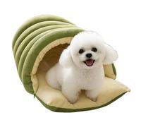 Bed - Heated Pet Rest Cave, Soft Indoor Beds | Self-Warming Plush Sherpa Lining, Memory Foam Orthopedic Cushion Base
