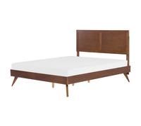 Bed ISTRES 160 x 200 cm (EU King Size) Dark Ash Wood