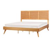 Bed ISTRES 180 x 200 cm (EU Super King) Natural Ash Wood