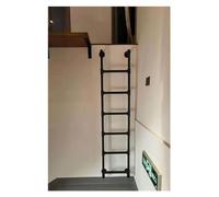 Bed Ladder, Bunk Bed Ladder, Bunk Bed Ladder for Raised Reading Loft Twin Beds Adults Children Elderly (Color : Black, Size : 48inch/121.9cm/4ft)