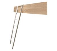 Bed Ladder Bunk Ladder for Top Bunk Floor Standing with Adjustable Hoo Fitting Dorm Room Home Loft Climbing Stool (Color : White Size : 1.6m/63 inch/5.1ft)