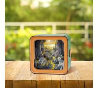 Bed Lamp Plug in WOODBESTS 3D Puzzle NightLight 3D Wooden Puzzles For Adults DIY Crafts For Adults Halloween/Christmas Decorations/Gifts For Family And Friend Night Light Baby (B, 22X13.5X2cm)